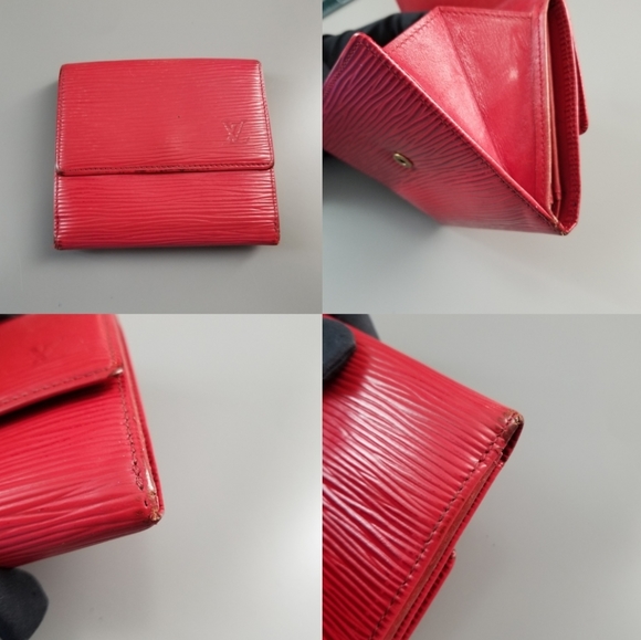 LOUIS VUITTON Red Epi Portefeuille tresor wallet - Picture 15 of 16